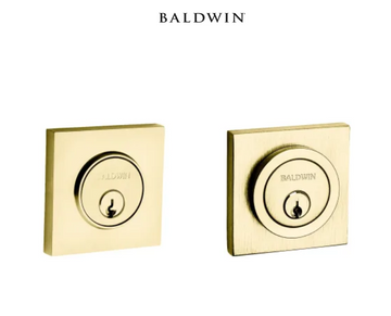 Contemporary Square Deadbolt Double Cylinder